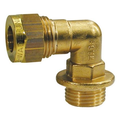 Wade Brass Male Stud Elbow Coupling 5/16" x 1/4" BSP