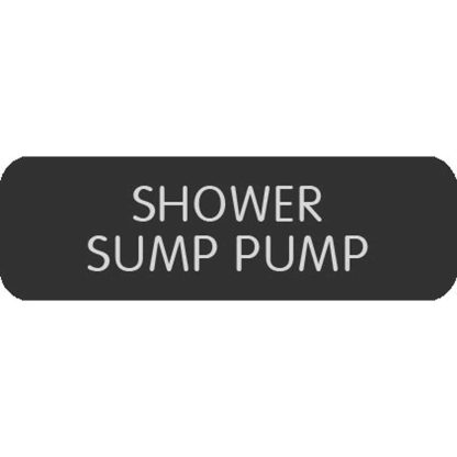 Blue Sea Large Format Label No.385 Shower Sump Pump