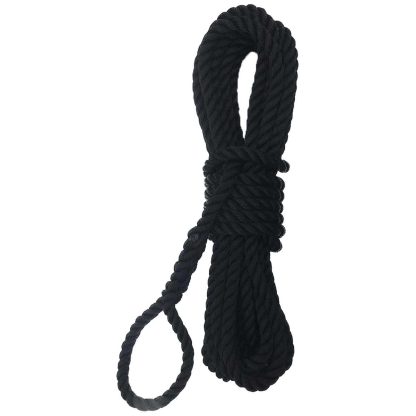 Mooring Line Black 12mm x 10m with Soft Eye