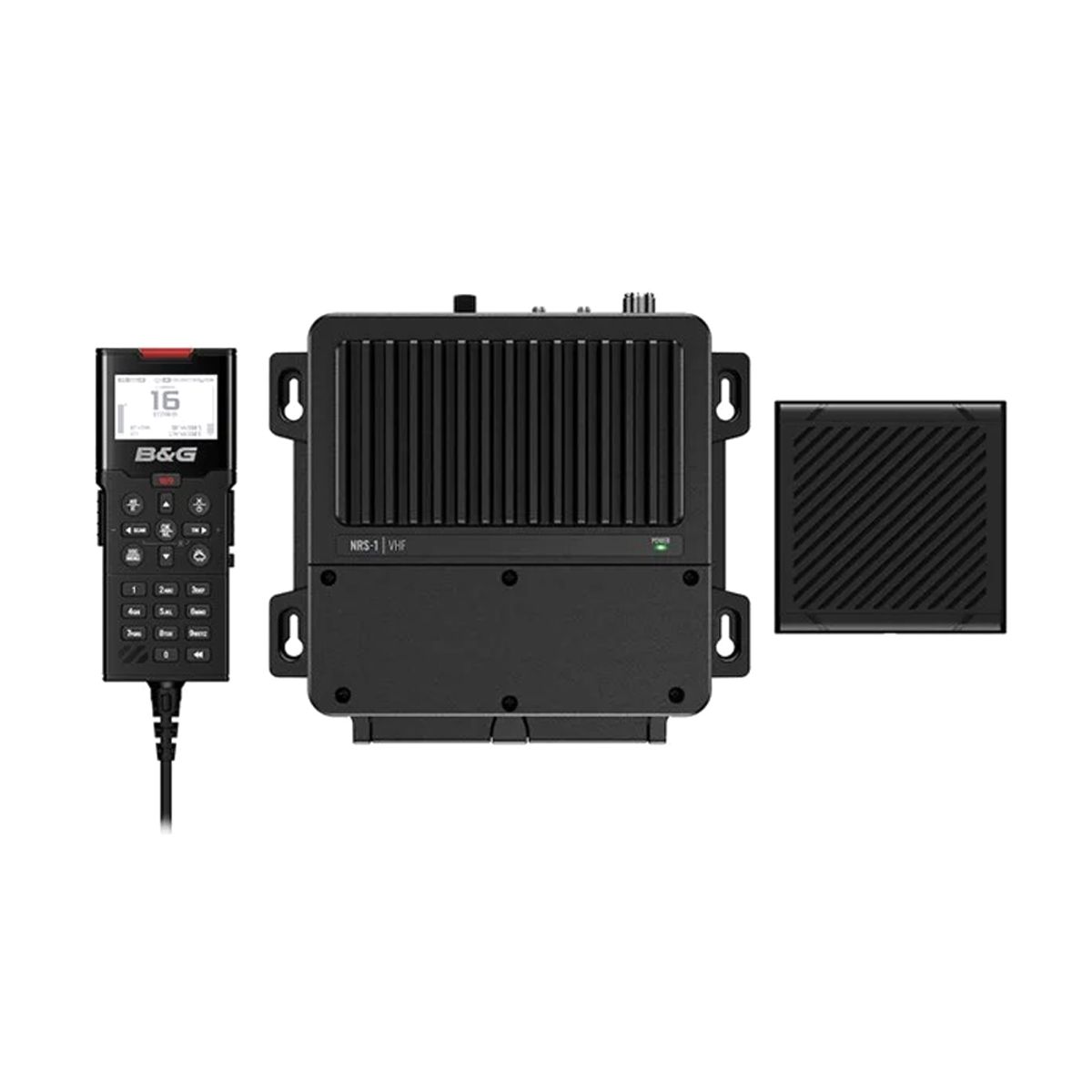 B&G VHF V100 System, Transceiver Box, Speaker, Handset, Wi-Fi Antenna