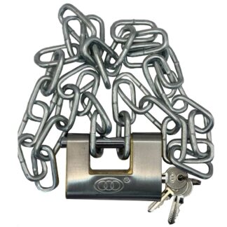 Shutter Padlock 90mm with 120cm Chain