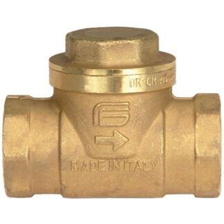 AG DZR Brass Inline Swing Check Valve (Female / 1-1/2" BSP)