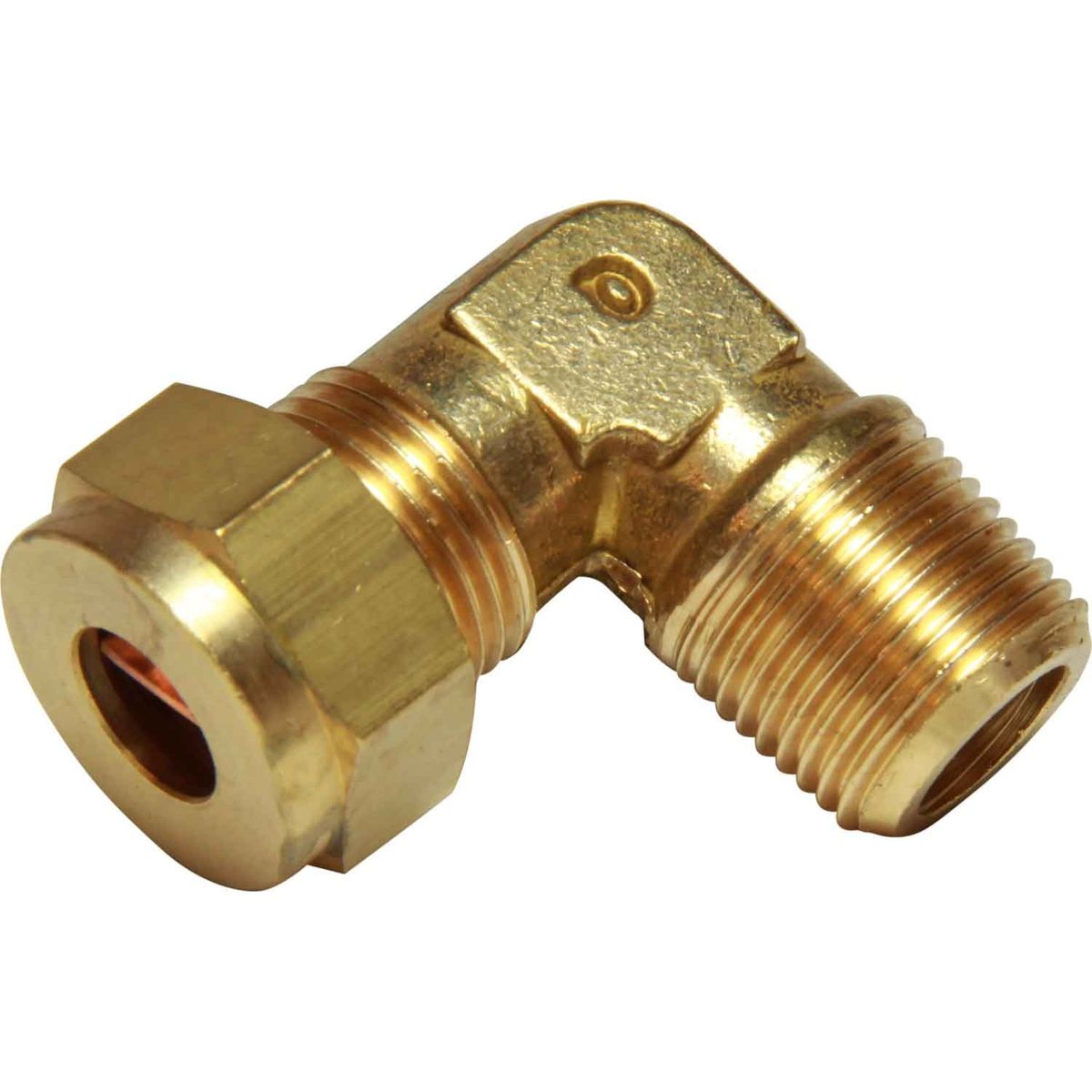 AG Brass Compression Elbow (3/8" BSPT Male to 3/8" Compression)