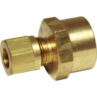 AG Brass Female Stud Coupling 8mm x 3/8" BSP