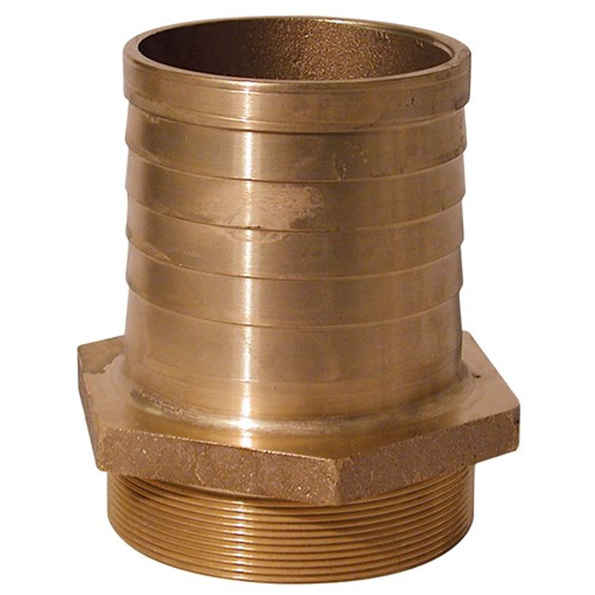 AG Connector Bronze 4" BSP - 4" Hose
