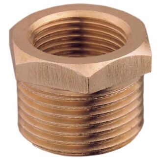 AG Bronze Hex Bush 3" BSP Taper Male x 2-1/2" BSP Female