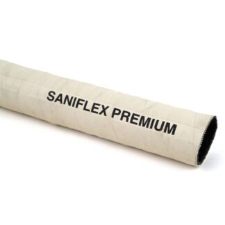 AG White Rubber Sanitation Hose 38mm ID x 40m