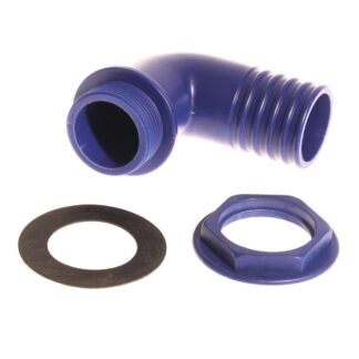 Plastic 40mm Angled Connector 1-1/4" BSP (Pack of 10)