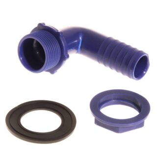 Plastic 20mm Angled Connector 3/4" BSP (Pack of 10)