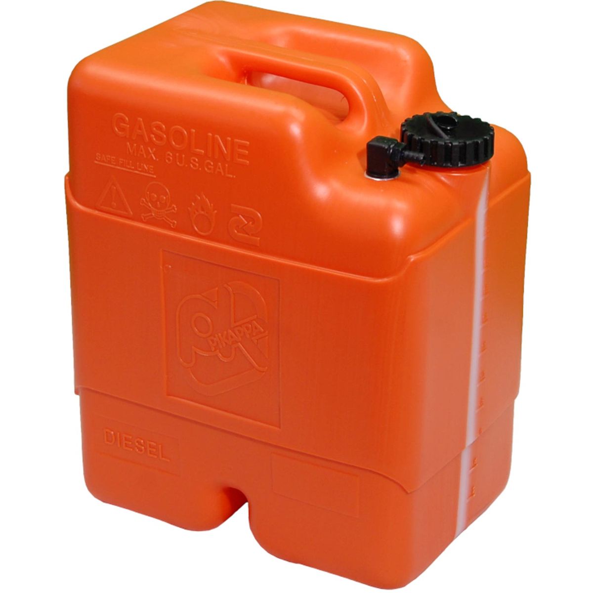 Can Portable Plastic Fuel Tank with Sight Gauge (22 Litres)