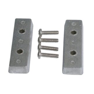 Aluminium Anode Bennett Trim Tab Kit 95 x 29 x 13mm