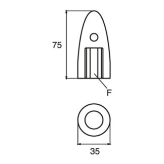 Zinc Shaft Nut Anode Volvo 35