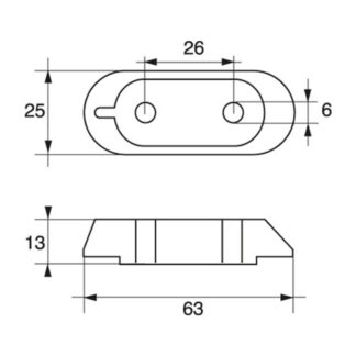 Zinc Engine Plate Anode Yamaha Fb