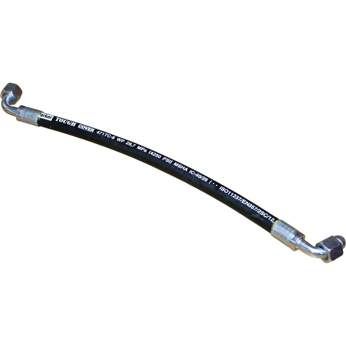 Seaflow Crimped Oil Pipe (1/2" BSP / Both 90° / 18" Length)