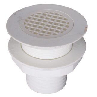 Forespar Marelon Deck Drain with Grill (Countersunk / 2" Hose Tail)
