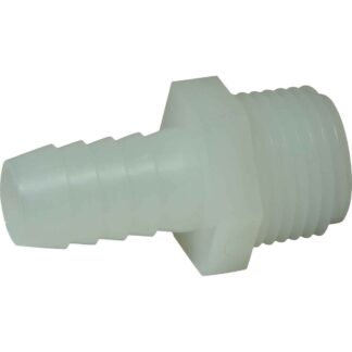 AG Plastic Straight Hose Tail (1/2" NPT Male to 13mm Hose)