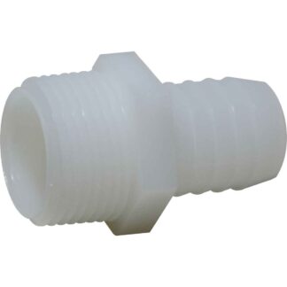 AG Plastic Straight Hose Tail (3/4" NPT Male to 19mm Hose)