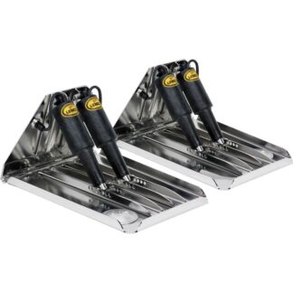 Lenco XD Performance Trim Tab Kit 12V (24" x 14" / Polished / Dual)