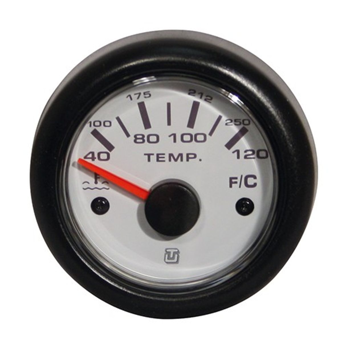 Uflex Water Temperature Gauge 40-120øC White