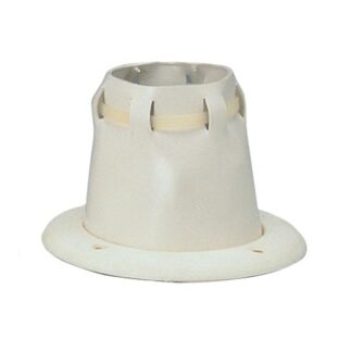 Ultraflex Adjustable Cable Grommet and Ring 105mm OD White