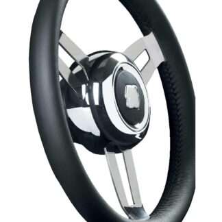 Ultraflex Morosini SS Steering Wheel (Black Leather / 350mm / Hub)