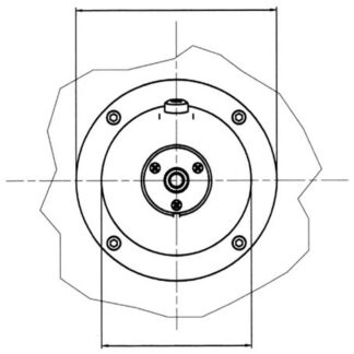 Ultraflex X57 Round Flange to Fit Hydraulic Helm
