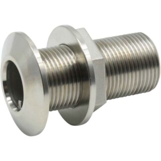 Vetus Stainless Steel 316 Skin Fitting (1-1/4" BSP, 86mm Long)