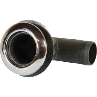 Osculati 90° Skin Fitting and Stainless Steel Cap (38mm Hose Tail)