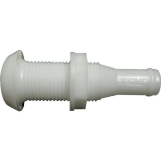Perko 0301 Plastic Narrow Through Hull Skin Fitting (13mm Hose Tail)