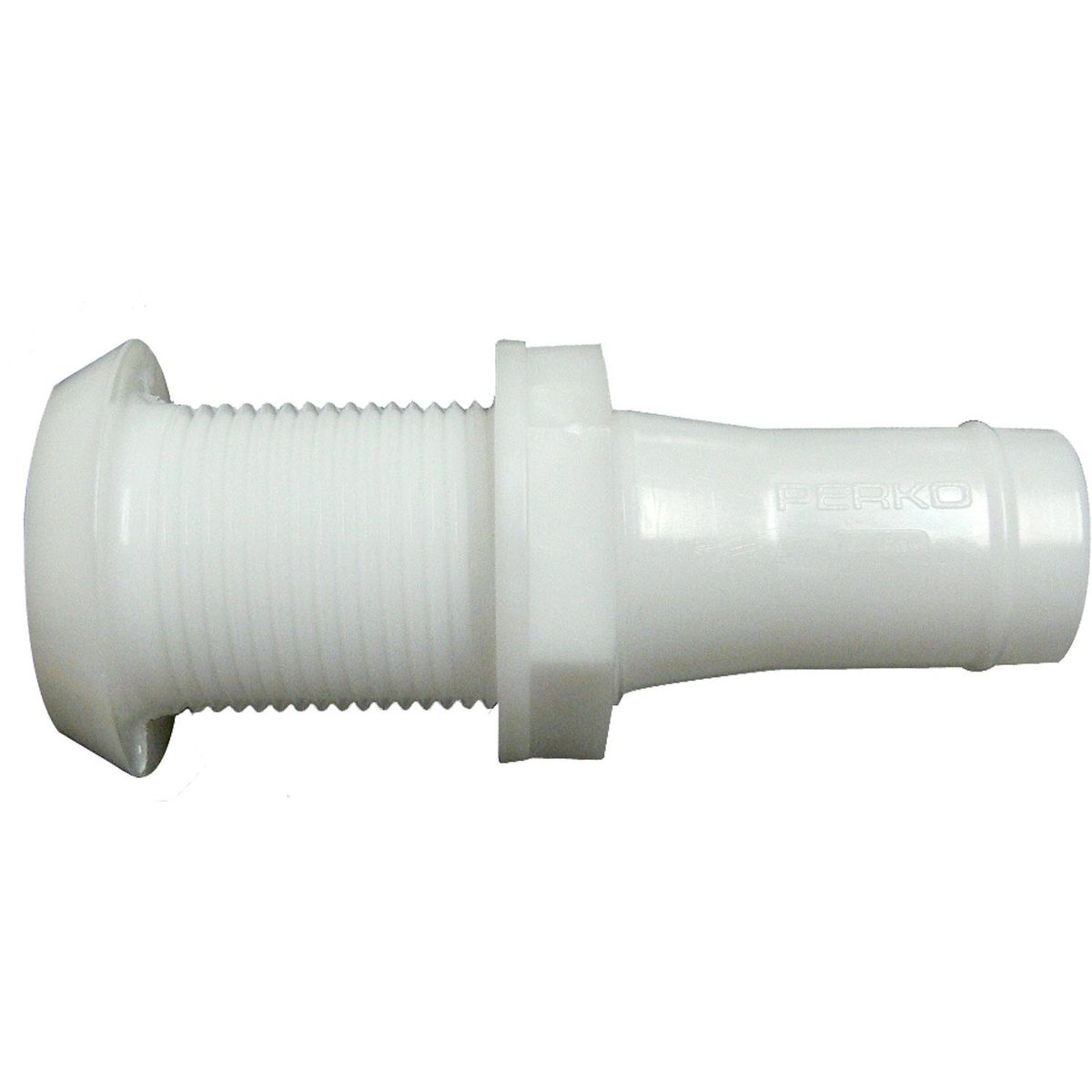 Perko 0301 Plastic Narrow Through Hull Skin Fitting (25mm Hose Tail)