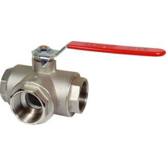 Maestrini Brass Reduced Passage T Port Valve (2" BSP)