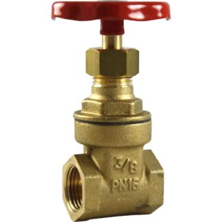 Maestrini Brass Gate Valve with Brass Body (3/8" BSP Female)