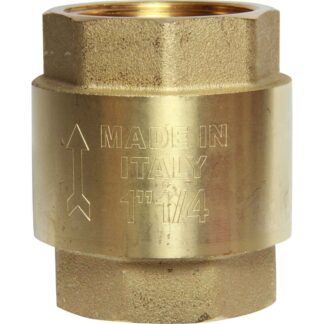 Maestrini Brass Inline Spring Check Valve (Female / 1-1/4" BSP)