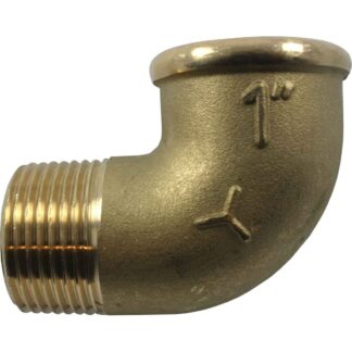 Maestrini Brass Compact 90ø Elbow (1" BSPT Male / BSP Female)
