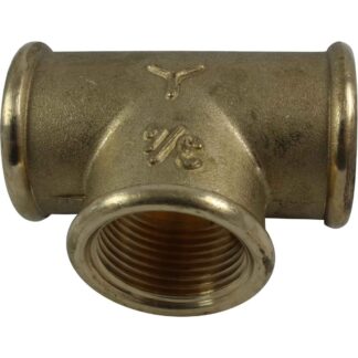 Maestrini Brass Equal Tee Fitting (Female Ports / 3/4" BSP)