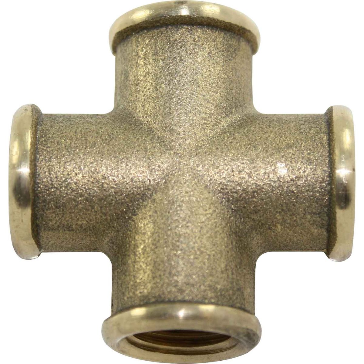 Maestrini Brass Equal Cross Fitting (Female Ports / 1/4" BSP)