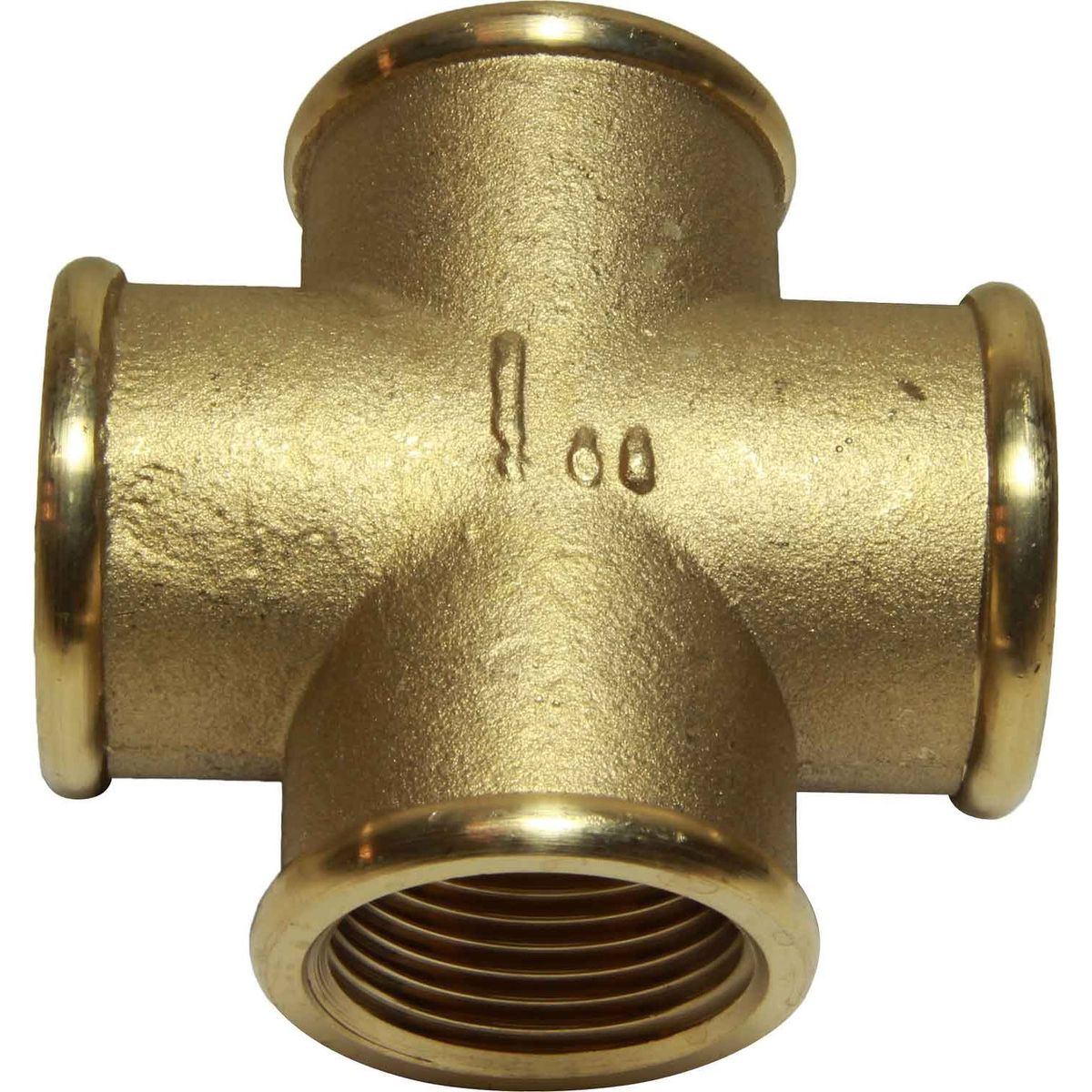 Maestrini Brass Equal Cross Fitting (Female Ports / 1" BSP)