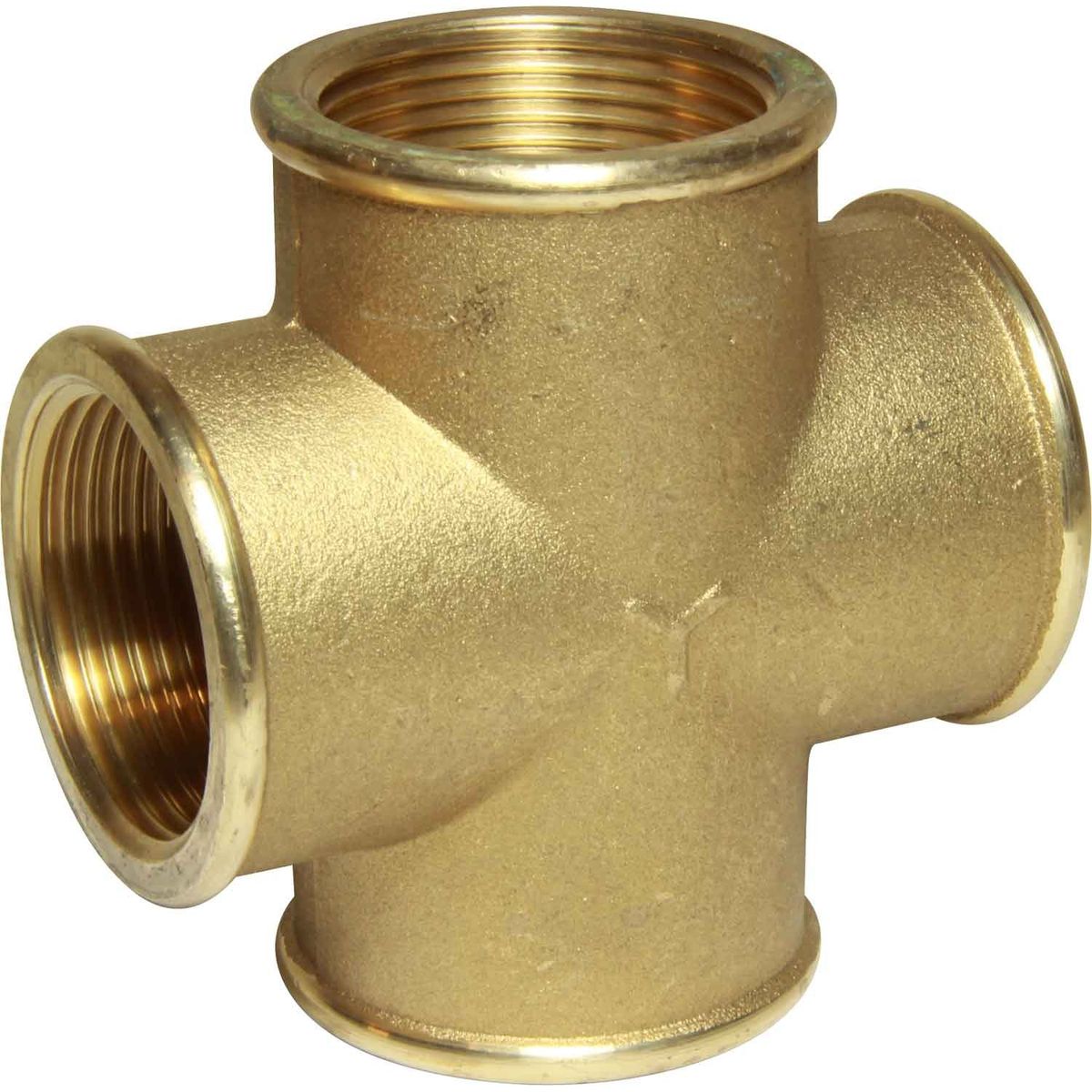 Maestrini Brass Equal Cross Fitting (Female Ports / 1-1/4" BSP)