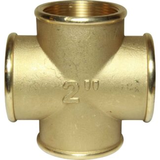 Maestrini Brass Equal Cross Fitting (Female Ports / 2" BSP)