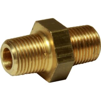 Maestrini Brass Equal Nipple (Male Thread / 1/8" BSPT)