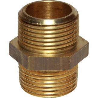 Maestrini Brass Equal Nipple (Male Thread / 1" BSPT)