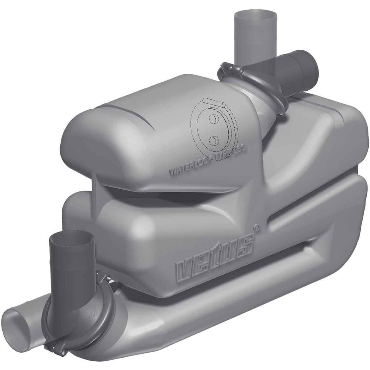 Vetus LSG60 Plastic Boat Waterlock (60mm / 17 Litres)