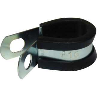 AG Zinc Rubber Lined P Clips (16mm / Pack of 10)