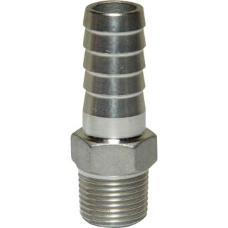 Osculati Stainless Steel 316 Hose Tail (3/8" BSPT Male to 15mm Hose)