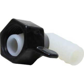 SHURflo 90 Degree Wing Nut Fitting 1/2" NPT Female to 13mm ID Hose