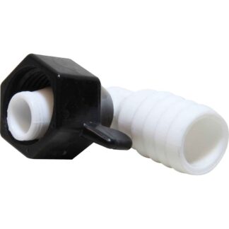 SHURflo 90 Degree Wing Nut Fitting 1/2" NPT Female to 19mm ID Hose