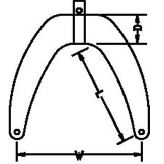 Anchor Bow Fender (38 x 13 x 56cm / White)