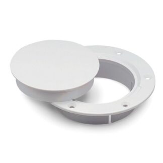 Marinco White Snap-In Deck Plate (4")