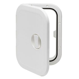 Can White Plastic Inspection Hatch with Removable Hinge (270 x 373mm)