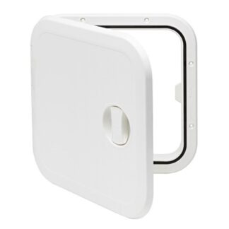 Can White Plastic Inspection Hatch with Removable Hinge (373 x 373mm)